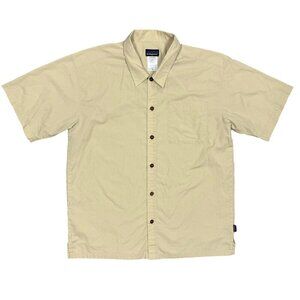 Patagonia Men's Casual Button Down Shirt - Beige